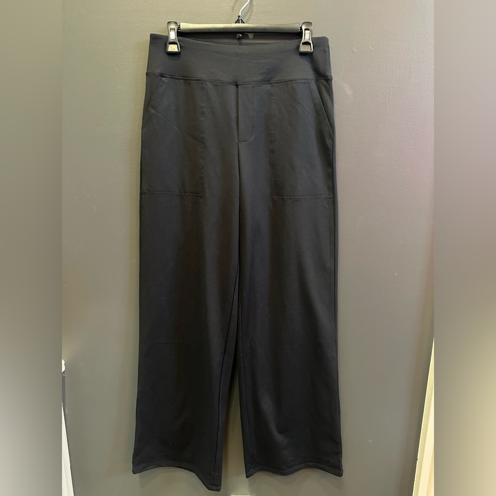 Wide Leg Stretch Pants | Yoga Pants | Pockets | High Waisted | Medium | NWT - Picture 3 of 7